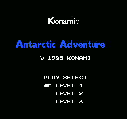 Antarctic Adventure screenshot 2 for Famicom